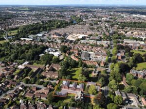 Ariel view of the York area