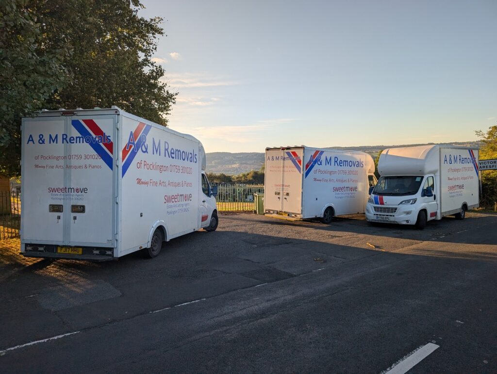 A&M Removal vans ready for action