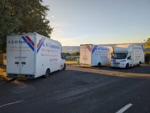 A&M Removal vans ready for action