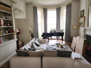 A piano in a house - piano removals Selby