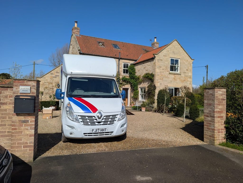 Removal van outside a house | York removal by A&M Removals