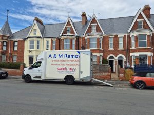 Removals van outside a house in Hornsea | A&M Removals
